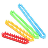 4 size Loom Knitting Knitter Kit Plastic Pompom Sock Hat Scarf Scarves Maker