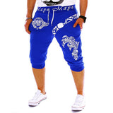 Sports Outdoor Men‘s Active / Basic Sport Sports Weekend Loose Active / Sweatpants / Shorts Pants - Letter Cotton White Black Blue L XL XXL