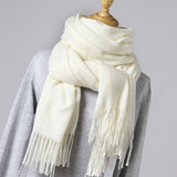 2019 New Winter Scarf Women Solid Winter Cashmere Scarves Soft Warm Lady Pashmina Warm Necker Wool Shawl Wrap Bandana Head Scarf
