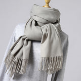 2019 New Winter Scarf Women Solid Winter Cashmere Scarves Soft Warm Lady Pashmina Warm Necker Wool Shawl Wrap Bandana Head Scarf