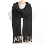 [VIANOSI] 2019 Plaid Winter Scarf Women Warm Foulard Solid Scarves Fashion Casual Scarfs Cashmere Bufandas Hombre