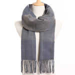 [VIANOSI] 2019 Plaid Winter Scarf Women Warm Foulard Solid Scarves Fashion Casual Scarfs Cashmere Bufandas Hombre