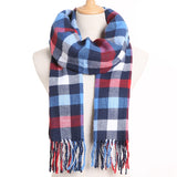 [VIANOSI] 2019 Plaid Winter Scarf Women Warm Foulard Solid Scarves Fashion Casual Scarfs Cashmere Bufandas Hombre
