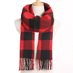 [VIANOSI] 2019 Plaid Winter Scarf Women Warm Foulard Solid Scarves Fashion Casual Scarfs Cashmere Bufandas Hombre