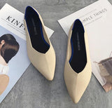 Women Ballet Flats Shoes Slip On Pointed Toe Ladies Casual Shoes Knitting Comfortable Soft Loafers Shoes For pregnant Woman