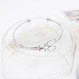 Fashion Scissors Bracelets For Women Men Simple Gold Silver Black Shears Opening Bangles Charm Scissors Hair Stylist Jewelry