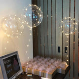 20inch 36 Inch Luminous Led Balloon Transparent Round Bubble Decoration Birthday Party Wedding Decor LED Balloons Christmas Gift