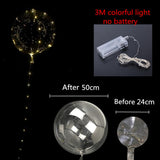 20inch 36 Inch Luminous Led Balloon Transparent Round Bubble Decoration Birthday Party Wedding Decor LED Balloons Christmas Gift