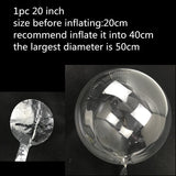 20inch 36 Inch Luminous Led Balloon Transparent Round Bubble Decoration Birthday Party Wedding Decor LED Balloons Christmas Gift