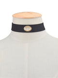 Women's Choker Necklace Single Strand Basic Simple Style Fashion Euramerican Fabric Black Gray Brown Necklace Jewelry For Party Special Occasion Business Daily Casual Office & Career