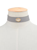 Women's Choker Necklace Single Strand Basic Simple Style Fashion Euramerican Fabric Black Gray Brown Necklace Jewelry For Party Special Occasion Business Daily Casual Office & Career