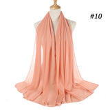 dasda  women plain bubble chiffon scarf hijab wrap printe solid color shawls headband muslim hijabs scarves/scarf 47 colors