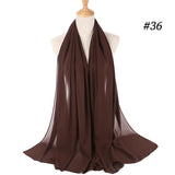 dasda  women plain bubble chiffon scarf hijab wrap printe solid color shawls headband muslim hijabs scarves/scarf 47 colors