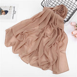dasda  women plain bubble chiffon scarf hijab wrap printe solid color shawls headband muslim hijabs scarves/scarf 47 colors