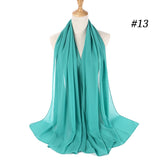 dasda  women plain bubble chiffon scarf hijab wrap printe solid color shawls headband muslim hijabs scarves/scarf 47 colors