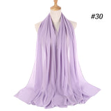dasda  women plain bubble chiffon scarf hijab wrap printe solid color shawls headband muslim hijabs scarves/scarf 47 colors