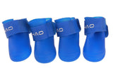 4Pcs/set Pet dog Rain ShoesDog Booties Rubber Portable Anti Slip Waterproof Dog Cat Rain Shoes Autumn and winter S/M/L