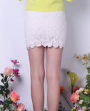 Bodycon Lace Mini Skirt
