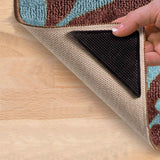 dasda  4pcs/Set Reusable Washable Rug Carpet Mat Grippers Non Slip Silicone Grip For Home Bath Living RoomCarpet Pad Non Slip Tri