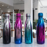 500ml Double-Wall Insulated Vacuum Flask Stainless Steel Water Bottle BPA Free Thermos for Sport Water Bottles