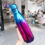 500ml Double-Wall Insulated Vacuum Flask Stainless Steel Water Bottle BPA Free Thermos for Sport Water Bottles