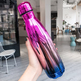 500ml Double-Wall Insulated Vacuum Flask Stainless Steel Water Bottle BPA Free Thermos for Sport Water Bottles