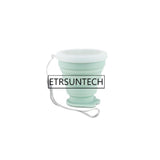 50pcs Portable Silicone Retractable Folding Cup with Lid Outdoor Telescopic Collapsible Drinking Cup Cat Claw Travel Cup