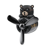 Car Air Freshener Bear Pilot Rotating Propeller Outlet Fragrance