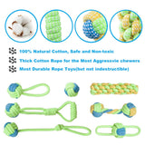 7 Pack Pet Dog Toys for Large Small Dogs Ball Toothbrush Interactive Dog Toys Christmas Products for Dogs Chew Toy Accessories