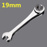 8-19 Mm Tubing Ratchet Combination Wrenches Set Skate Oil Spanners Hand Tools Gears Ring Wrench Set
