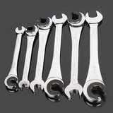 8-19 Mm Tubing Ratchet Combination Wrenches Set Skate Oil Spanners Hand Tools Gears Ring Wrench Set