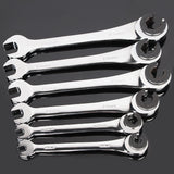8-19 Mm Tubing Ratchet Combination Wrenches Set Skate Oil Spanners Hand Tools Gears Ring Wrench Set