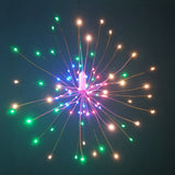 Festival Hanging Starburst String Lights 100-200 Leds DIY firework Copper Fairy Garland christmas lights outdoor Twinkle Light😀😀😀