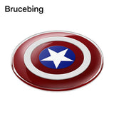 dasda  A+Avengers QI Wireless Charger For Samsung Galaxy S8 S7 S6/S6 Edge G9250 For iPhone 5 6 7 8 Captain America Shield Charging Pad
