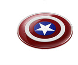 dasda  A+Avengers QI Wireless Charger For Samsung Galaxy S8 S7 S6/S6 Edge G9250 For iPhone 5 6 7 8 Captain America Shield Charging Pad