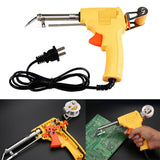AC220V 60W Tin Soldering Iron Kit Automatic Send Tin Gun Electric Soldering Irons Solder Sucker Welding Tool