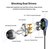 ALWUP G02 Bluetooth Earphone Wireless Headphones Dual Drivers Stereo Magnetic Neckband Sport for Phone with mic 12H Music Time