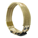 Adjustable Big Dog Collar Nylon Dog Leather Collar With Metal Buckle Comfortable Pet Outdoor Training Quick Released Collar
