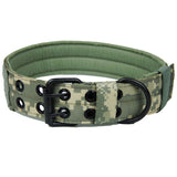 Adjustable Big Dog Collar Nylon Dog Leather Collar With Metal Buckle Comfortable Pet Outdoor Training Quick Released Collar