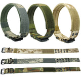 Adjustable Big Dog Collar Nylon Dog Leather Collar With Metal Buckle Comfortable Pet Outdoor Training Quick Released Collar