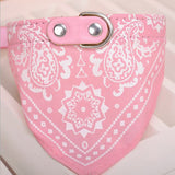 Adjustable Pet Dog Scarf Collar Cute Puppy Bandana Pet Cat Tie Collar Neckerchief Printed for Kittens Cat Puppy Collar Leash