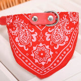 Adjustable Pet Dog Scarf Collar Cute Puppy Bandana Pet Cat Tie Collar Neckerchief Printed for Kittens Cat Puppy Collar Leash