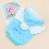 Angel Wings Pattern Autumn Winter Pet Puppy Dog Coats Solid Jacket Warm Fleece Dog Costumes Clothes for Small Dogs Cats