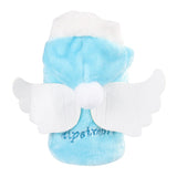 Angel Wings Pattern Autumn Winter Pet Puppy Dog Coats Solid Jacket Warm Fleece Dog Costumes Clothes for Small Dogs Cats