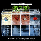 Aquarium LED Acrylic Betta Fish Tank Set Mini Desktop Light Water Pump Filters