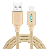 Auto Cut-off Fast Charging Nylon Cable ORIGINAL BEST QUALITY FAST SHIP