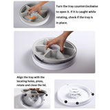 Automatic Pet Feeder Timing 6 Grids Food Compartments For Dog Cat Rabbit And Small Animals Dry And Wet Food Plate