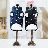 ssss  Autumn Winter Cloth Dog Clothes Cool Pet Dog Warm Cloth  Dog Jacket Coats with Fur Collar Small Medium Dogs Puppy Jacket