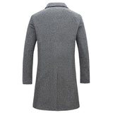 Autumn Winter New Fashion Brand Men's Clothes Trend Jacket Wool Coat Men Slim Fit Peacoat Wool & Blends Winter Long Men Coat 5XL