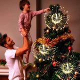 Festival Hanging Starburst String Lights 100-200 Leds DIY firework Copper Fairy Garland christmas lights outdoor Twinkle Light😀😀😀